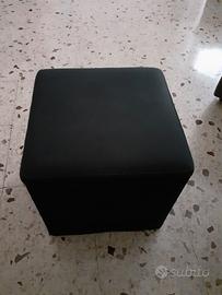 Pouf poggiapiedi contenitore 36x36x36 cm