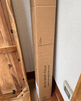 ombrellone mezzaluna 270cm con base NUOVO