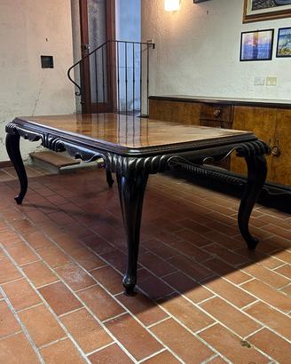 Tavolo da Pranzo Classico Antico in Legno Pregiato