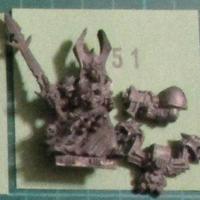 Warhammer 40000 Chaos Sorcerer Classic in Metallo