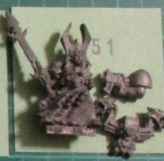 Warhammer 40000 Chaos Sorcerer Classic in Metallo