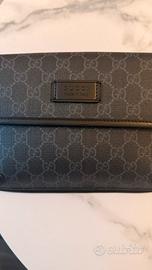 Marsupio GG nero misura piccola