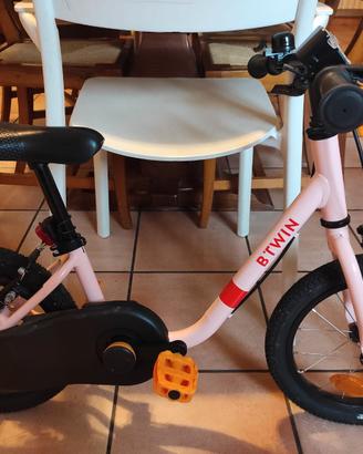 Bici bambino 2 in 1 3-5 anni rosa 14 "