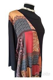 Abito lungo donna tg. M "LMP" asimmetrico