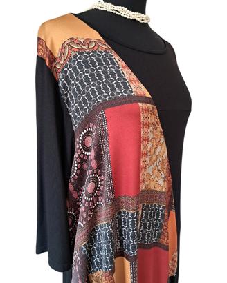 Abito lungo donna tg. M "LMP" asimmetrico