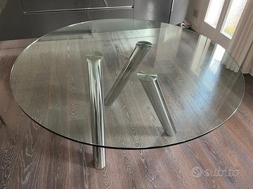 Tavolo rotondo in cristallo Cattelan Italia 🇮🇹