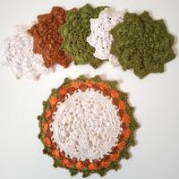 Set Sotto Tazze E Sotto Teiera Uncinetto Vintage