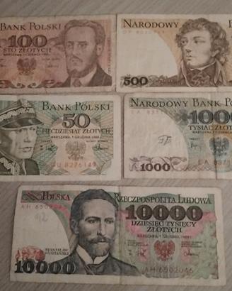 banconote bank Polski  (Polonia)