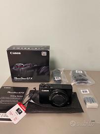 Canon PowerShot G7X + 2 batterie nuove