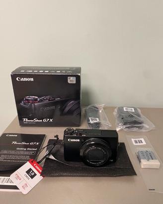 Canon PowerShot G7X + 2 batterie nuove
