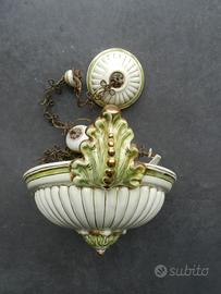 Lampadario a sospensione in ceramica Deruta