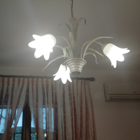 Lampadario in ferro battuto
