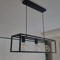 Lampadario in ferro battuto 