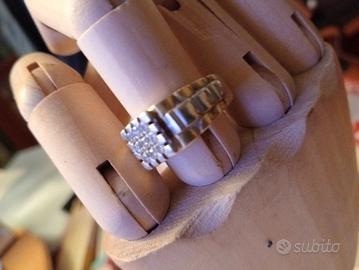 anello uomo oro + brillanti 