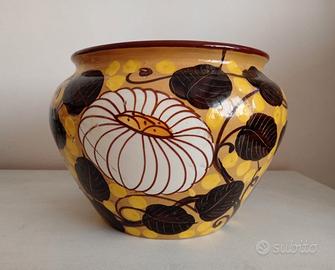 Vaso Ceramica vintage stile decò Albisola