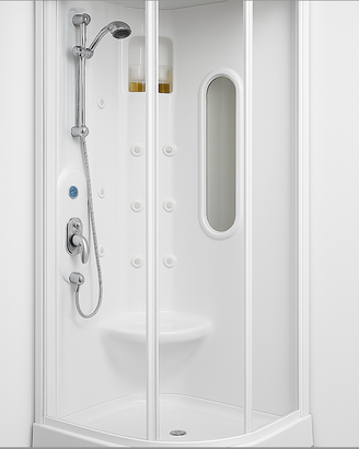 Cabina doccia con idromassaggio e sauna
