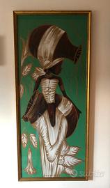 Quadro esotico fatto a mano (127x54 cm)