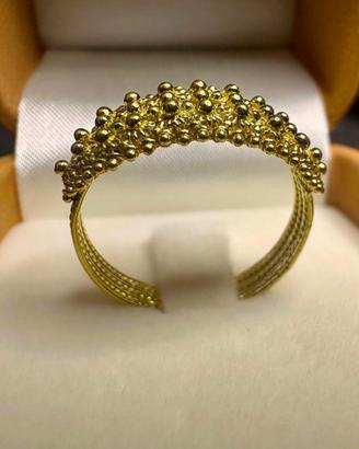 Fede Sarda Nido Ape Oro 750 Filigrana Artigianale