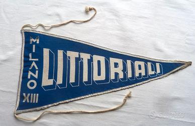Drappo o pennnone d'epoca fascista LITTORIALI 1935