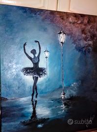 acrilico su tela dipinto a mano 