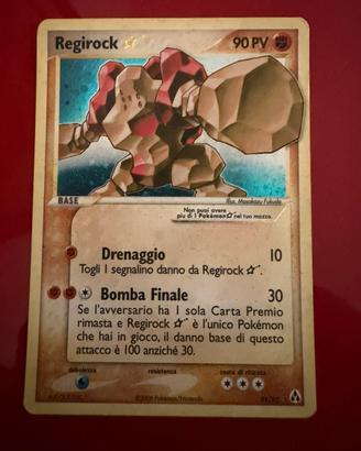 Carta Pokemon Regirock ultra rara