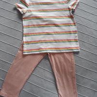 Completo leggings 3/4 e t-shirt 6 anni