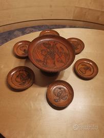 set antipasti - piatti in legno per 6 persone