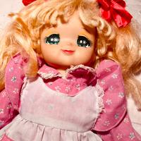 Bambola candy candy con vestito rosa