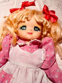 Bambola candy candy con vestito rosa