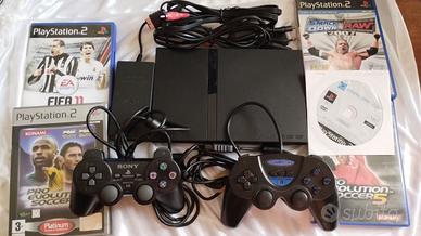 Console Playstation 2 slim, 2 pad e giochi