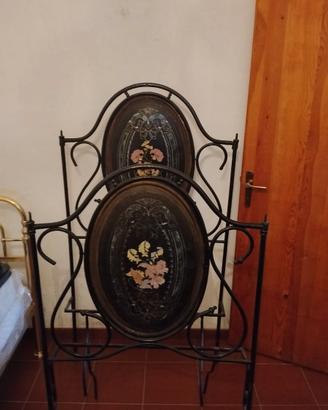 letto antico in ferro battuto