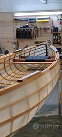 Canoa Canadese artigianale "Skin on Frame"