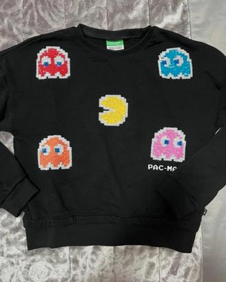 Maglia nera con stampe Benetton 