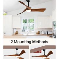 VENTILATORE DA SOFFITTO CON LUCE DIMMERABILE