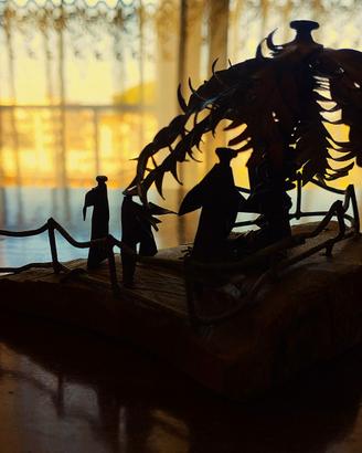 Presepe Etnico Equo Solidale Legno e Chiodi