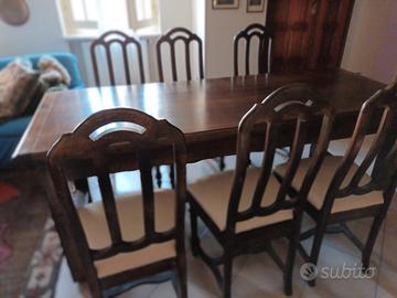 Tavolo e sei sedie