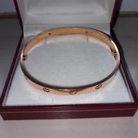 bracciale in oro rosa 750 + brillanti (originale)