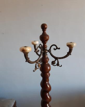 attaccapanni legno ottone onice