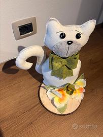 Gatto simpatico fatto a mano - handmade
