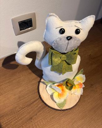 Gatto simpatico fatto a mano - handmade