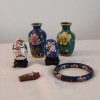 Lotto misto cloisonne dal 1930 al 1970