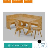 Tavolo e credenza