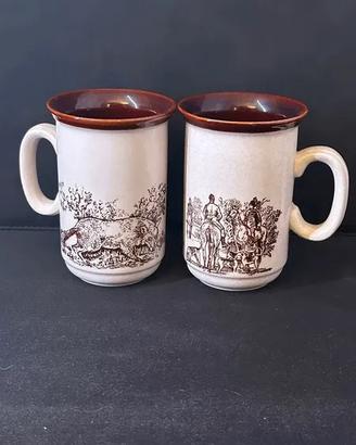 Set 2 tazze Churchill England – caccia alla volpe