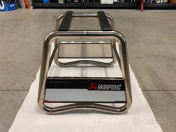 Cavalletto centrale MX Akrapovic in titanio