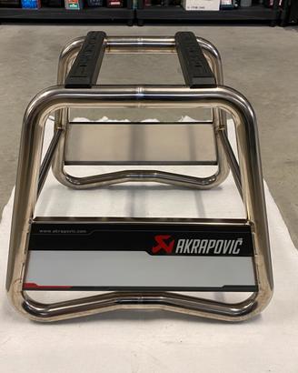 Cavalletto centrale MX Akrapovic in titanio