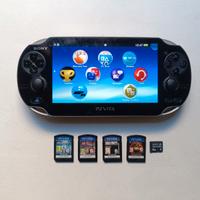 Sony PS Vita Console + 4 Giochi + Memory Card 