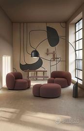 DIVANO KARTELL AALAND TESSUTO BOUCLE NEW STRETCH