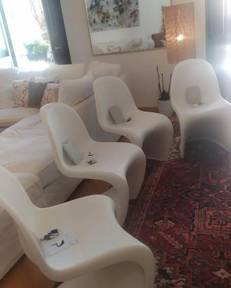 Set sei sedie nuove Panton Vitra