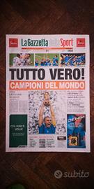 Gazzetta originale Italia campione del mondo 2006