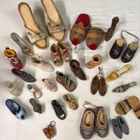 Collezione vintage di scarpe in miniatura,36 pezzi